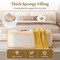 High-Density Sponge Ottoman Bench Stylish Upholstered Footrest